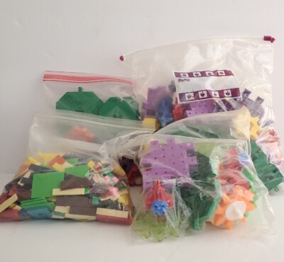 Bag Of Learning Resources Plastic Building Shapes Gears Parts and Pieces