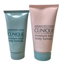 Clinique Advanced Care Moisture Lock Body Formula Set Of 2 Total 2.7 oz New