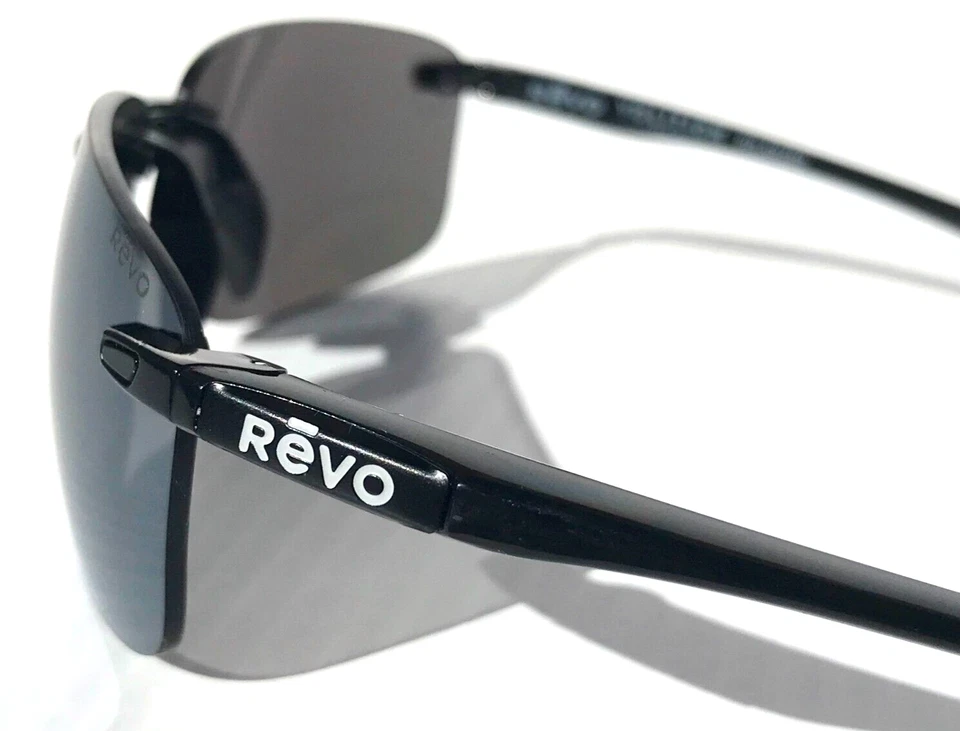 NUEVO REVO DESCEND N Volition Negro POLARIZADO Gris Grafito Gafas de Sol 4059V 01 GY Foto 4 de 4