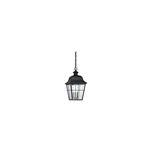 Quoizel MHE1910K 3-Light Millhouse Outdoor Lantern in Mystic Black - Picture 3 of 9