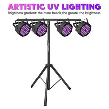 4PCS 36 LED UV Par Can Stage Light DMX Club Party DJ Disco Show Light w/Remote