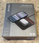 Nomad Base Station Hub Edition Qi Wireless Charging Station Leather - Walnut