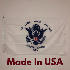 Coast Guard RET Flag 3 ft. X 5 ft. (MADE IN USA)