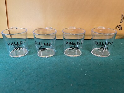 Bulleit Bourbon and Beer Plastic Shot Glass Set Of 4