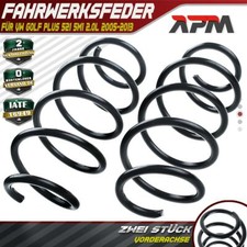 2x Federn Fahrwerksfeder Vorderachse für VW Golf Plus 521 5M1 2.0L 05-13 RH3555