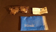 NEW Clear Vintage Safety Glasses Mirada 10565 Aviator Polycarbonate