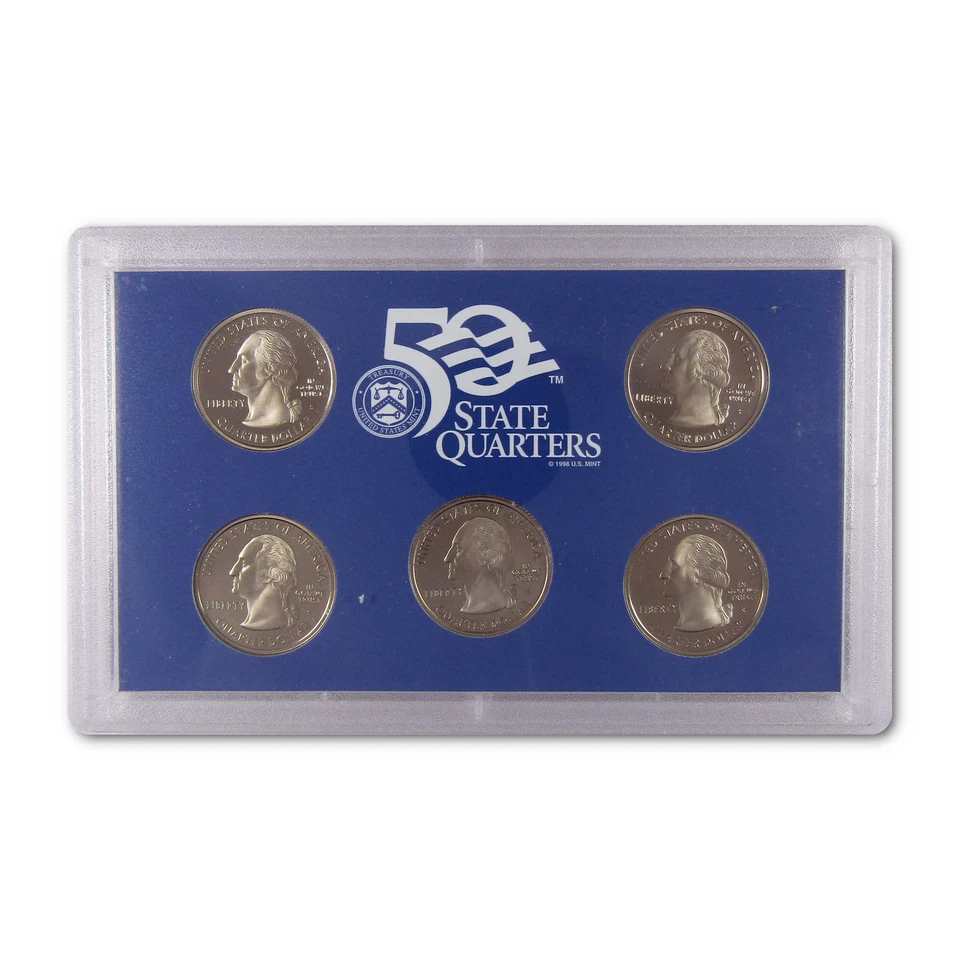 2005 State Quarter Clad Proof Set U.S. Mint Packaging OGP COA - Image 3 of 4