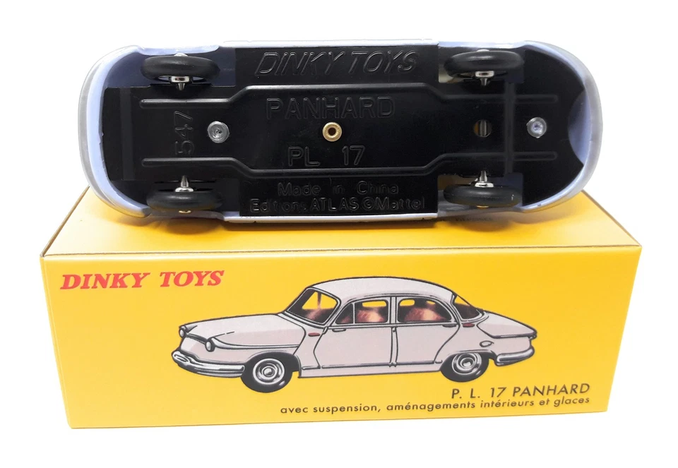 Dinky Toys de Atlas 1/43 Panhard P. L. 17 azul pálido modelo coche metal # 547  Foto 3 de 3