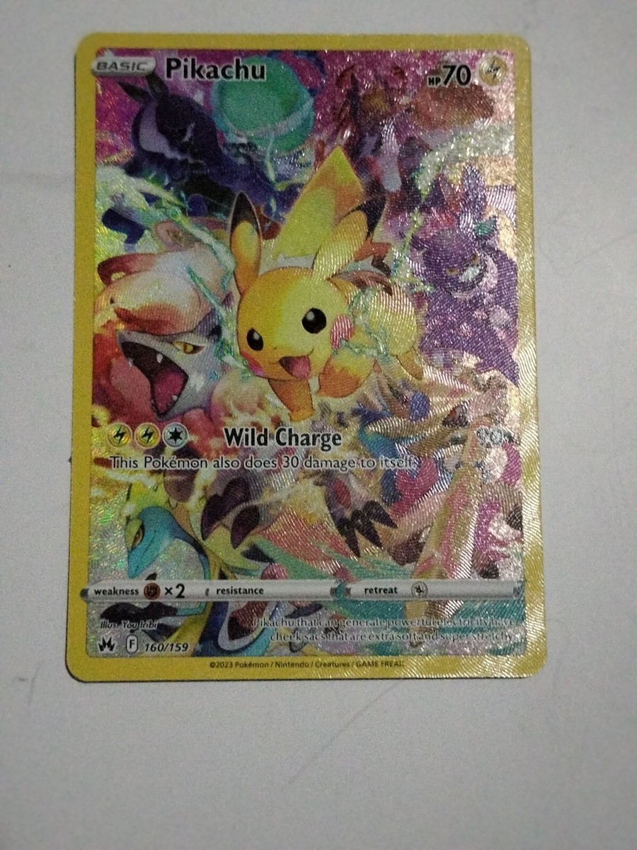 Pokémon TCG Pikachu Crown Zenith 160/159 Holo Secret Rare | eBay