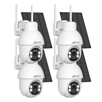 ANRAN Solar 8MP Security Camera 360°PTZ 4K Battery Energy 2 Way Audio Waterproof