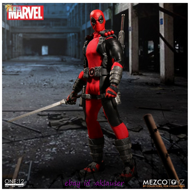 Mezco Toyz 1/12 Marvel Deadpool Action Figure Toy Model In Stock