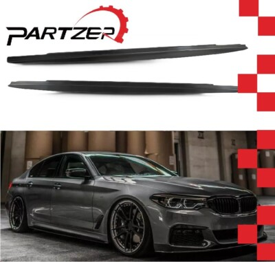 #ad Glossy Black Side Skirt Extension For 2017 23 BMW 5 Series G30 G31 M Sport 540i $96.88