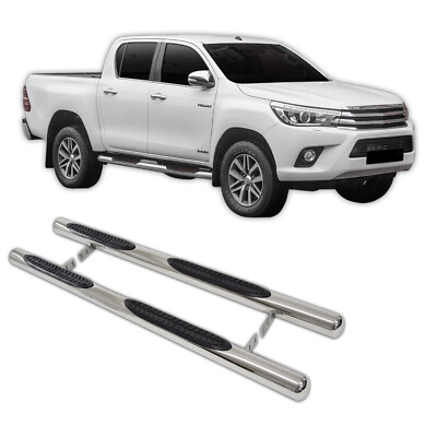 Trittbretter Schwellerrohre Edelstahl Für Toyota Hilux 2015-2022 4-Türer