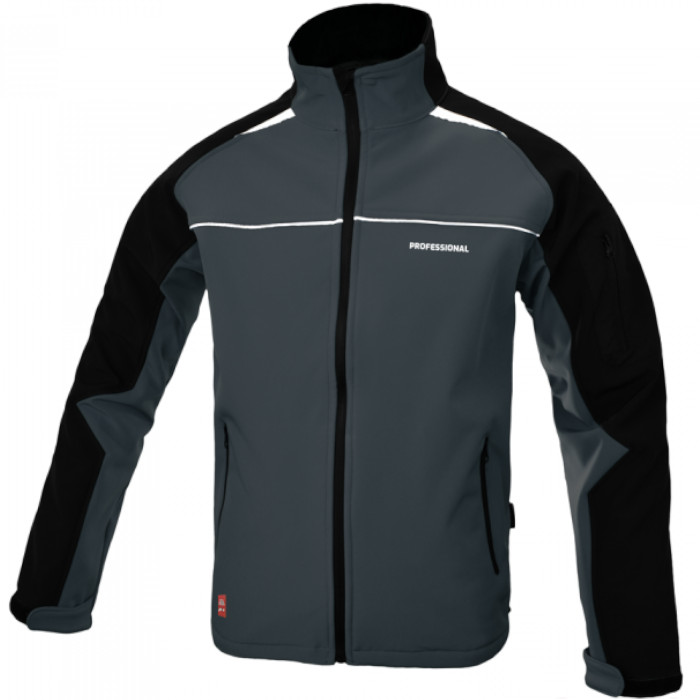 Chaqueta de trabajo Softshell chaqueta profesional 320 g/m2 gris talla M - XXXL