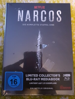 Narcos Staffel 1 Limited Mediabook  3 BluRay Neu / OVP 788/1111