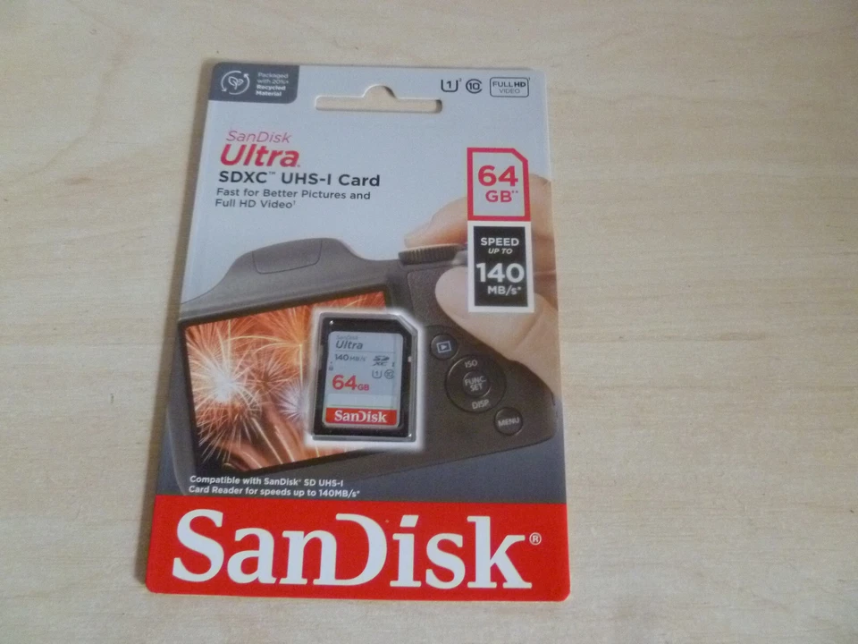 25 SanDisk 64GB Ultra SDHC UHS-I Memory Card, SDSDUNB-064G-GN6IN *Brand New* - Image 3 of 4