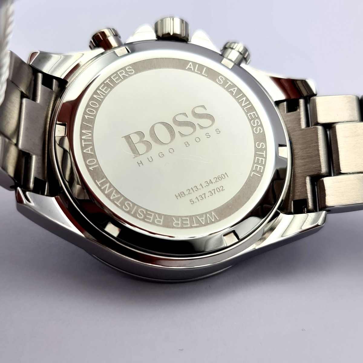 NEW GENUINE BOSS IKON HB1512963 STAINLESS STEEL BLUE & SILVER TONE 