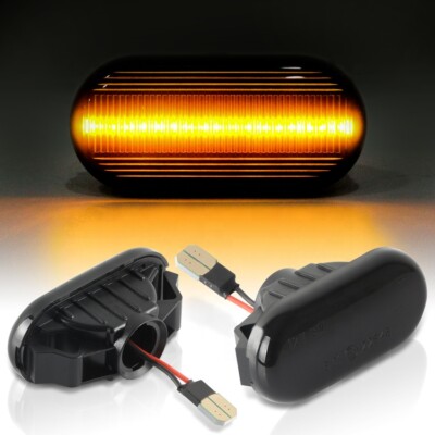 Recambo Indicatori Di Direzione Laterali A LED Per Nissan 350Z, Micra K12, Note E11 – Omologati E, Nero