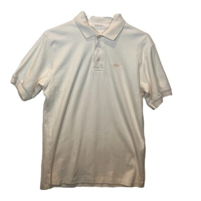 ESPRIT Men's Polo Shirt Off White Medium Wicking Golf Fishing Outdoors