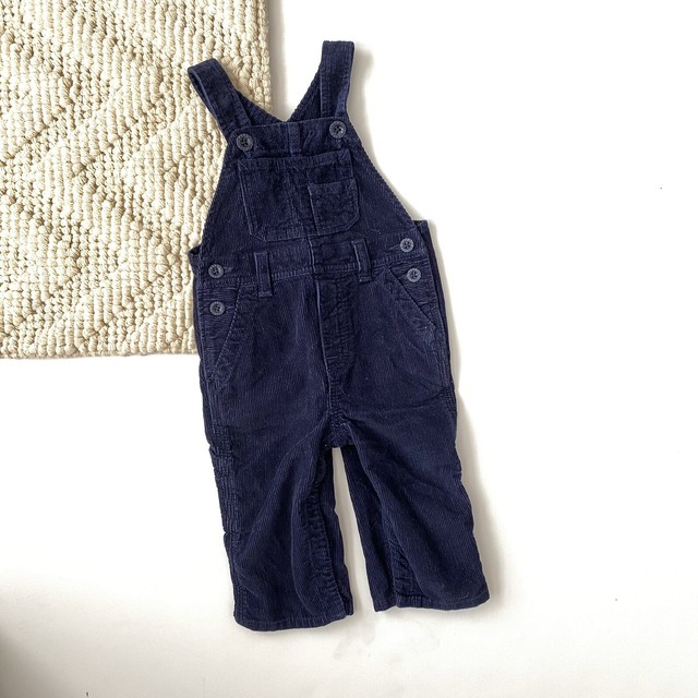 Baby Gap Corduroy Overalls Navy Blue 612 Months Toddler Boy eBay