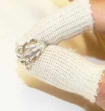 Finger Cots Cotton Finger Guards Elastic Finger Protection Pack of 20