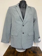Nautica Big Boys Light Gray Heather Poplin Button Suit NWD Missing Pants 