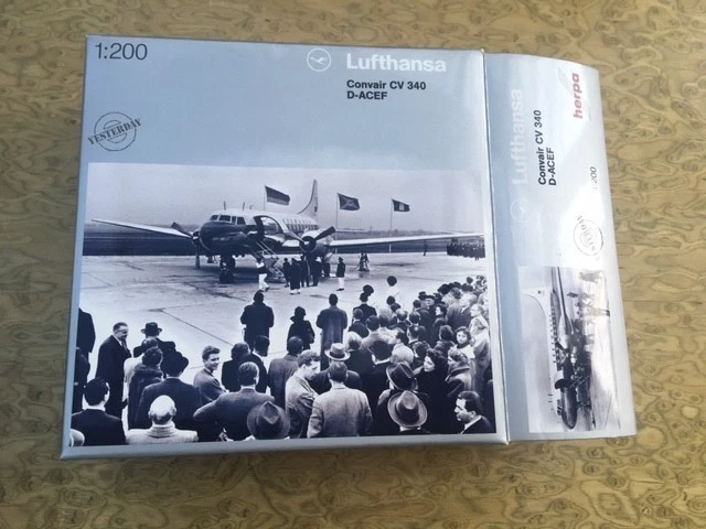 HERPA 1:200 Lufthansa Convair CV 340 D-ACEF Yesterday 551199 Neu selten