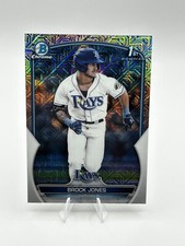 2023 Bowman Mega Box #BCP-115 Brock Jones 1st Bowman Mojo Refractor Tampa Rays