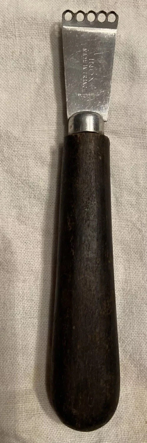Vintage INOX Citrus Orange Peeler Zester Brown Wood Handle 5 1/2” FRANCE
Opens in a new window or ta
