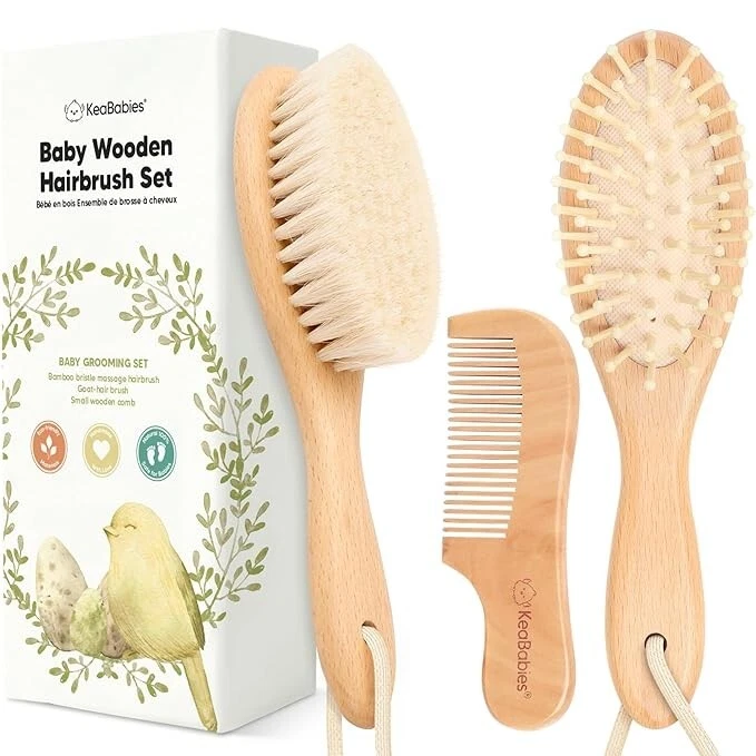 Swaddle Sack Arms Up + Baby Hair Brush & Comb Set – Newborn Essentials Kit - Image 2 of 4