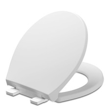 Slow Close Toilet Seat, Fit Round and Standard Toilets, Quick Release Hinges ...