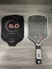 Six Zero Triple Black Diamond 16mm Elongated Pickleball Paddle w/ Cover