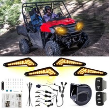 Señales de giro LED UTV legales para calle con bocina Plug Play para Honda Pioneer 700 700-4