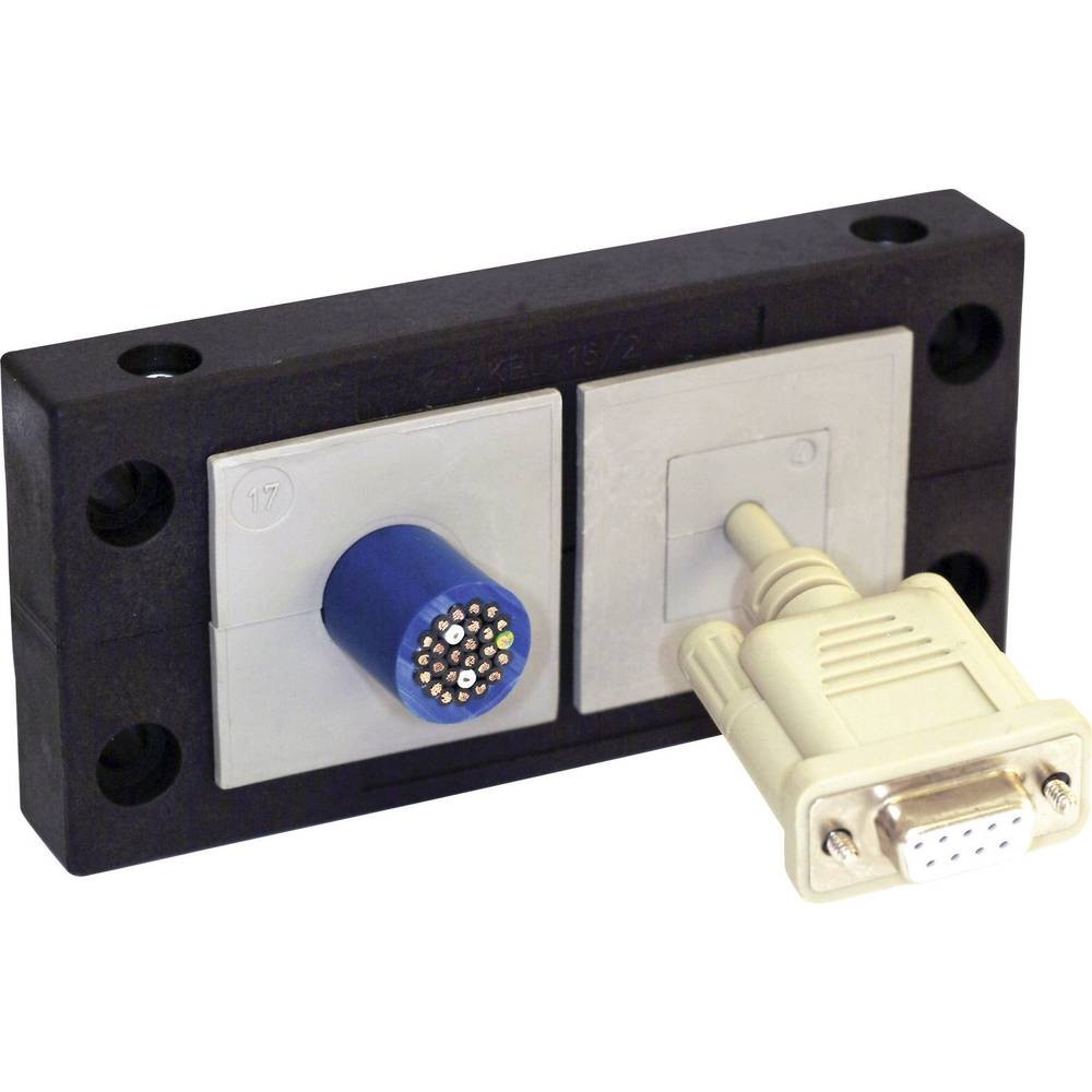 Icotek KEL 16/2 évitez la coupure des connecteurs avec ce cadre fendu noir