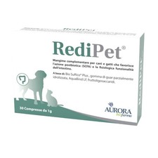 Aurora Biofarma Redipet Mangime Complementare per Cani e Gatti, 30 compresse