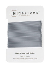 Large Bobby Pins - Gray - 2.5 Inch Extra Long Straight Hair Pins, Enamel Coated