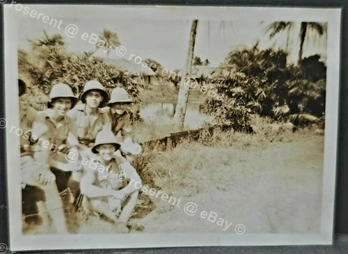 WW2 Egypt RAF C/pls at Anappa , Nigeria on the way to Egypt  - photo 9 by 6cm