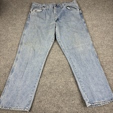 Vintage Wrangler 22MWZ Cowboy Cut Jeans Mens 38x30 Made In USA Western Cowboy