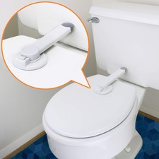 Baby Toilet Lock by Wappa Baby 9x4 Inch No Tools White