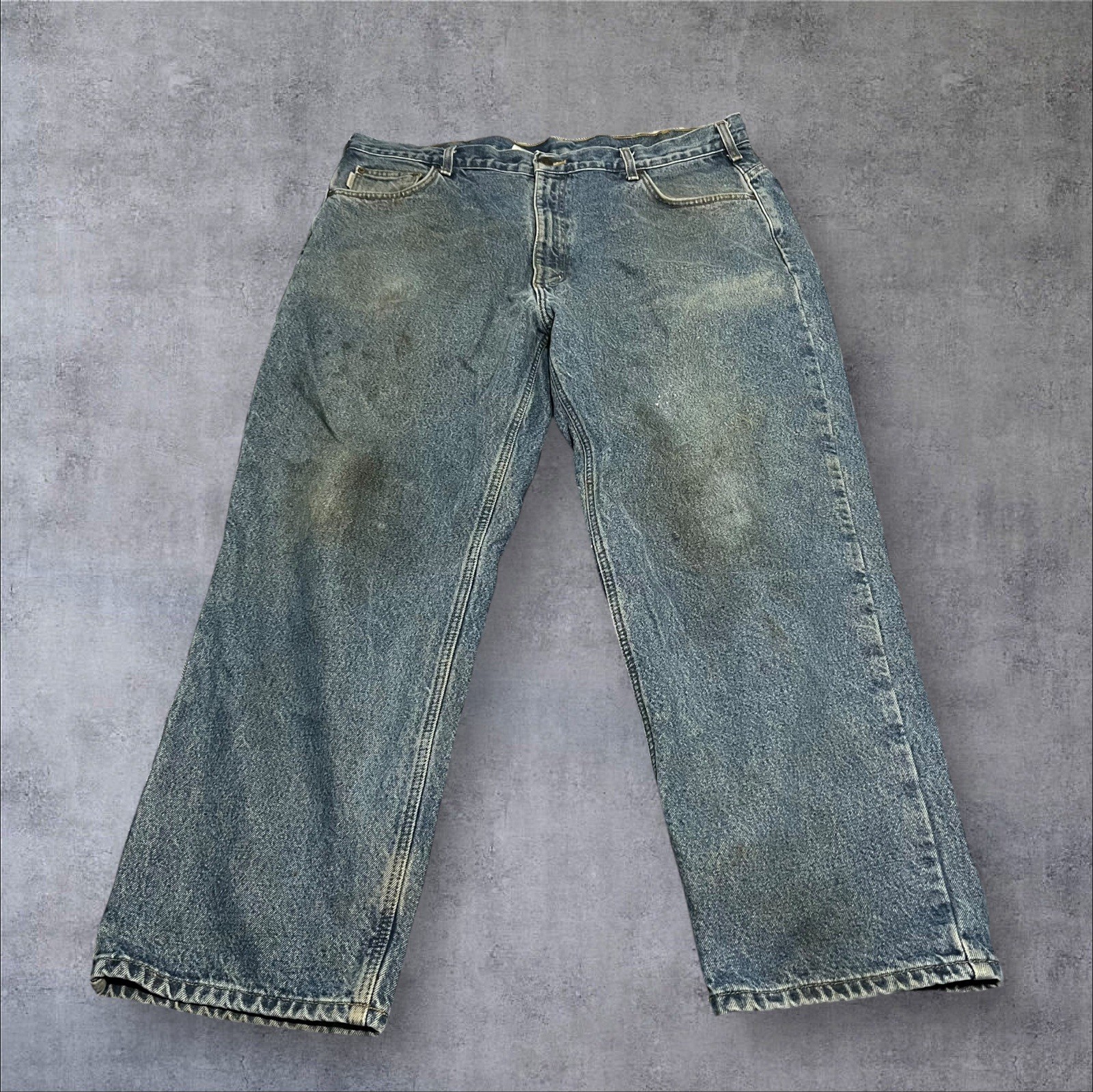 Vintage Carhartt Flannel Lined Denim Jeans 42 X 30 thumbnail 3