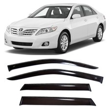 Tape-on Window Visors Rain Guards Fit Toyota Camry Vi 2006-2011 Wind Deflectors