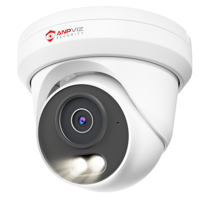 Anpviz 6MP PoE IP Camera 3K Metal Turret  AI Human Vehicle Detection Onvif Cam