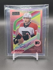2023-24 O-Pee-Chee Platinum Red Rainbow RC Elliot Desnoyers Philadelphia Flyers