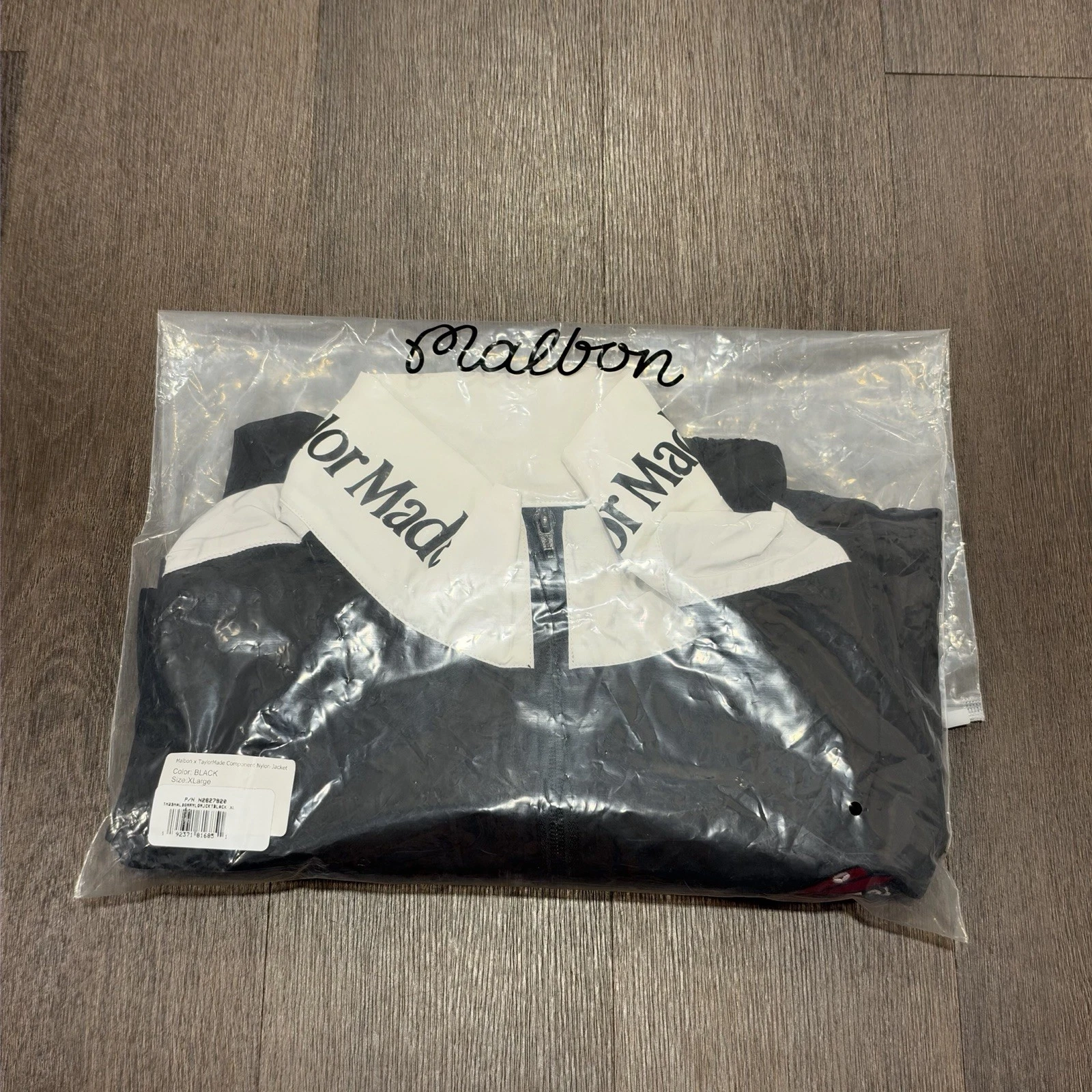 NEW Malbon Golf x TaylorMade Stealth Component Nylon Jacket Black Size XL RARE! - product detail image 13