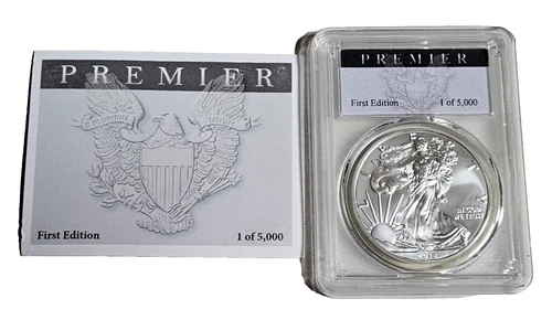 2018 1oz American Silver Eagle Premier First Edition PCGS MS70