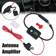 Car Auto Stereo FM & AM Radio Signal Antenna Aerial Signal Amp Amplifier Booster
