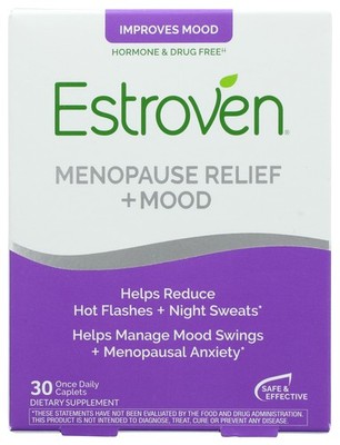 Estroven 30 Ct Menopause Support Caplets Mood And Symptom Relief 1 Pack