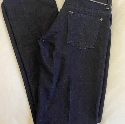 Yves Saint Laurent dark blue with gold thread straight leg jeans W 32 L 32