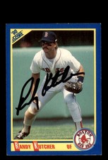 Signed Baseball Card Auto Randy Kutcher 1990 Score #551 Boston Red Sox