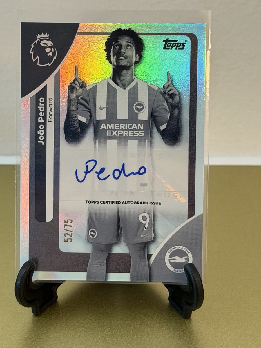 Joao Pedro 2025-26 Topps Premier League /75 Auto Variation #AC-JP